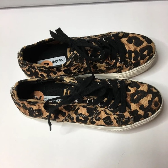 Steve Madden Emmi Platform Sneakers Shoe Leopard 7 - Picture 3 of 8